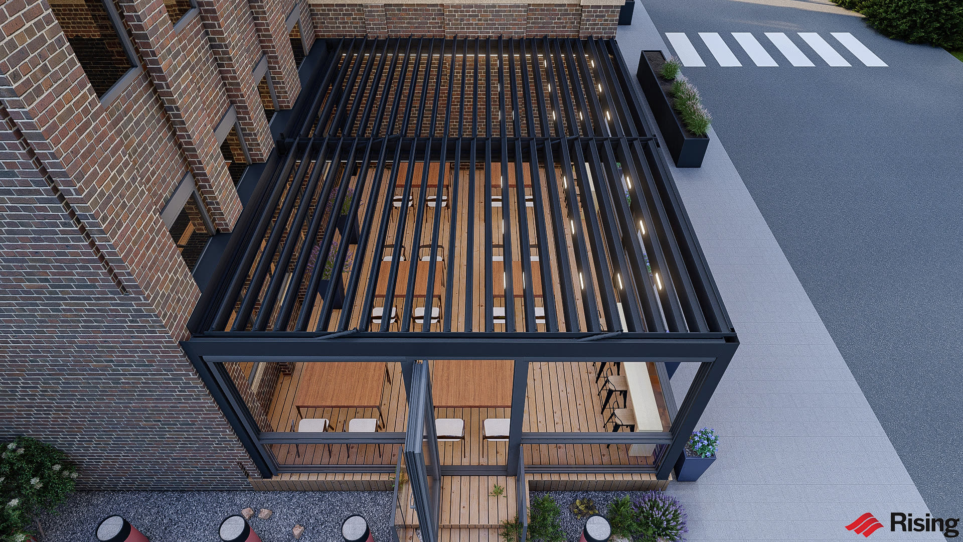 B2 Bistro Reading — outdoor dining structure by Breslow